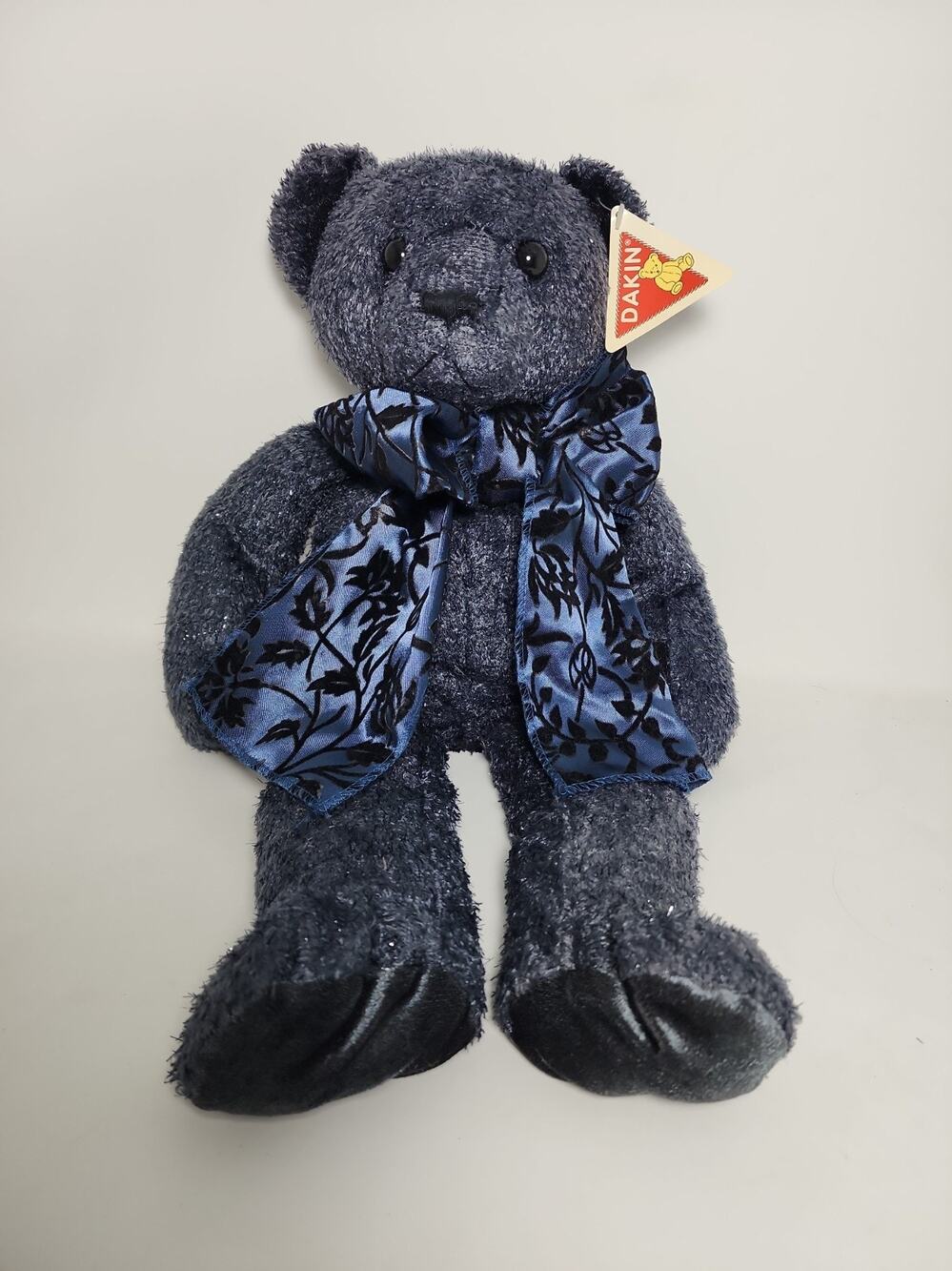 Dakin Plush Sparkle Grey Glitter Bear 18” Applause